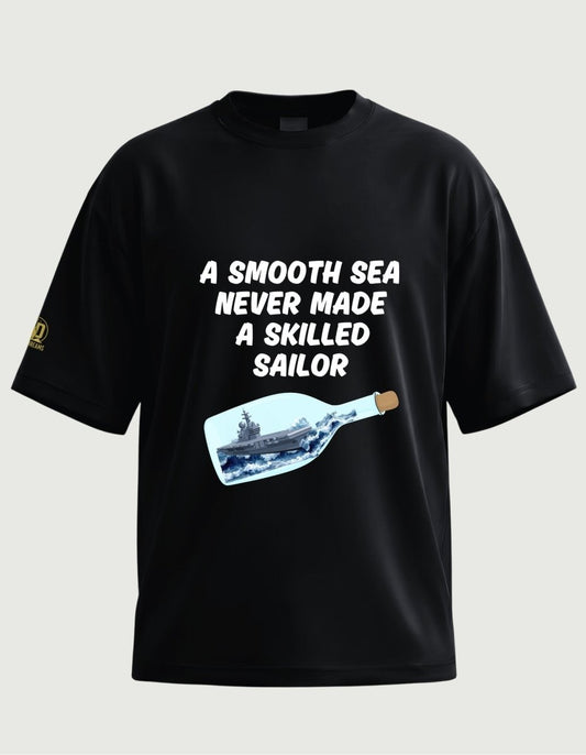 The Skilled Sailor Oversized Tee - Olive Dreams
