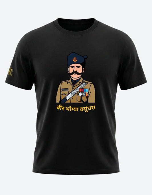 The Rajputana Rifles Tee — Veer Bhogya Vasundhara Edition - Olive Dreams
