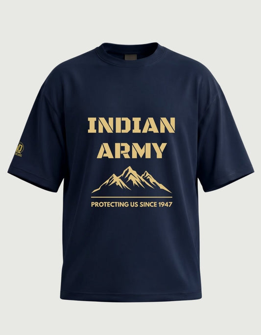 The Indian Army Oversized Tee - Olive Dreams