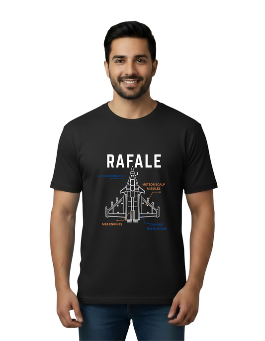 Rafale Fighter Jet Graphic Tee – Sky King Edition