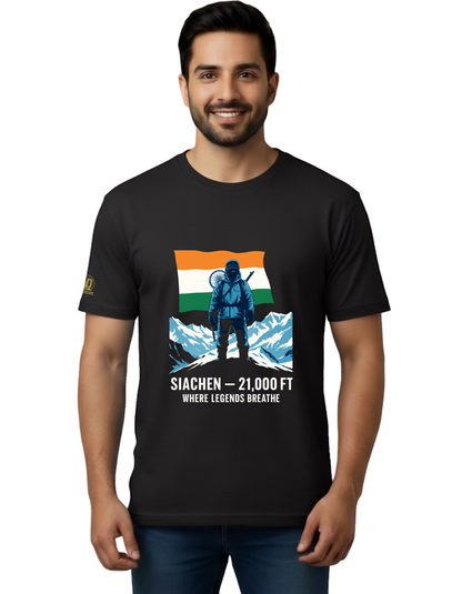 The Siachen Tee - 21,000 Ft Edition