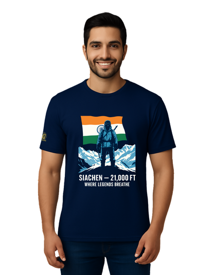 The Siachen Tee - 21,000 Ft Edition