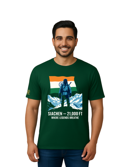 The Siachen Tee - 21,000 Ft Edition