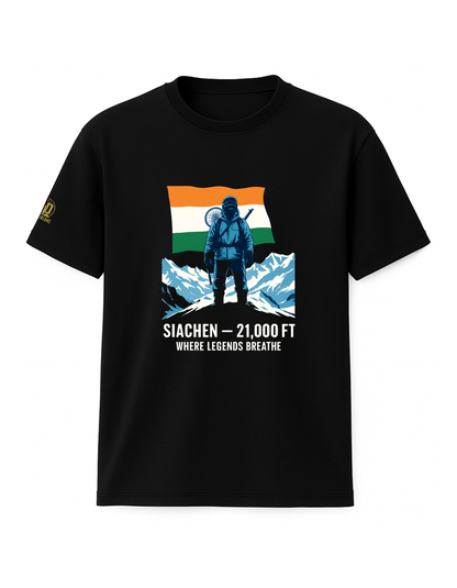 The Siachen Tee - 21,000 Ft Edition