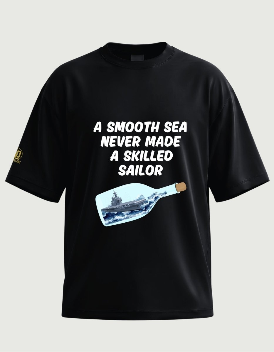The Skilled Sailor Oversized Tee - Olive Dreams