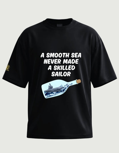 The Skilled Sailor Oversized Tee - Olive Dreams
