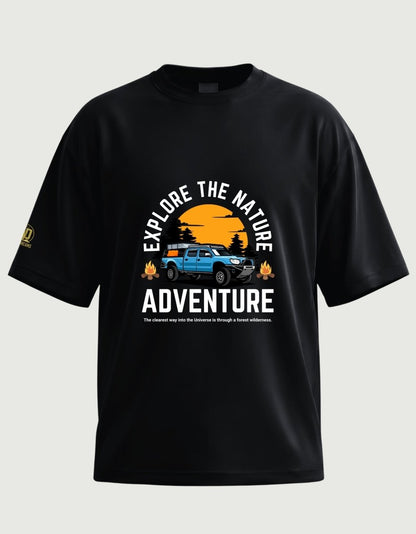 Explore the Nature Adventure Oversized Tee - Olive Dreams