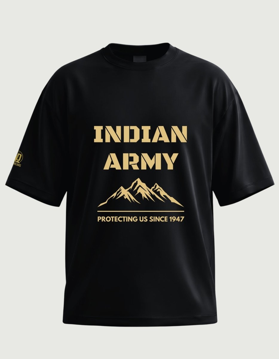The Indian Army Oversized Tee - Olive Dreams