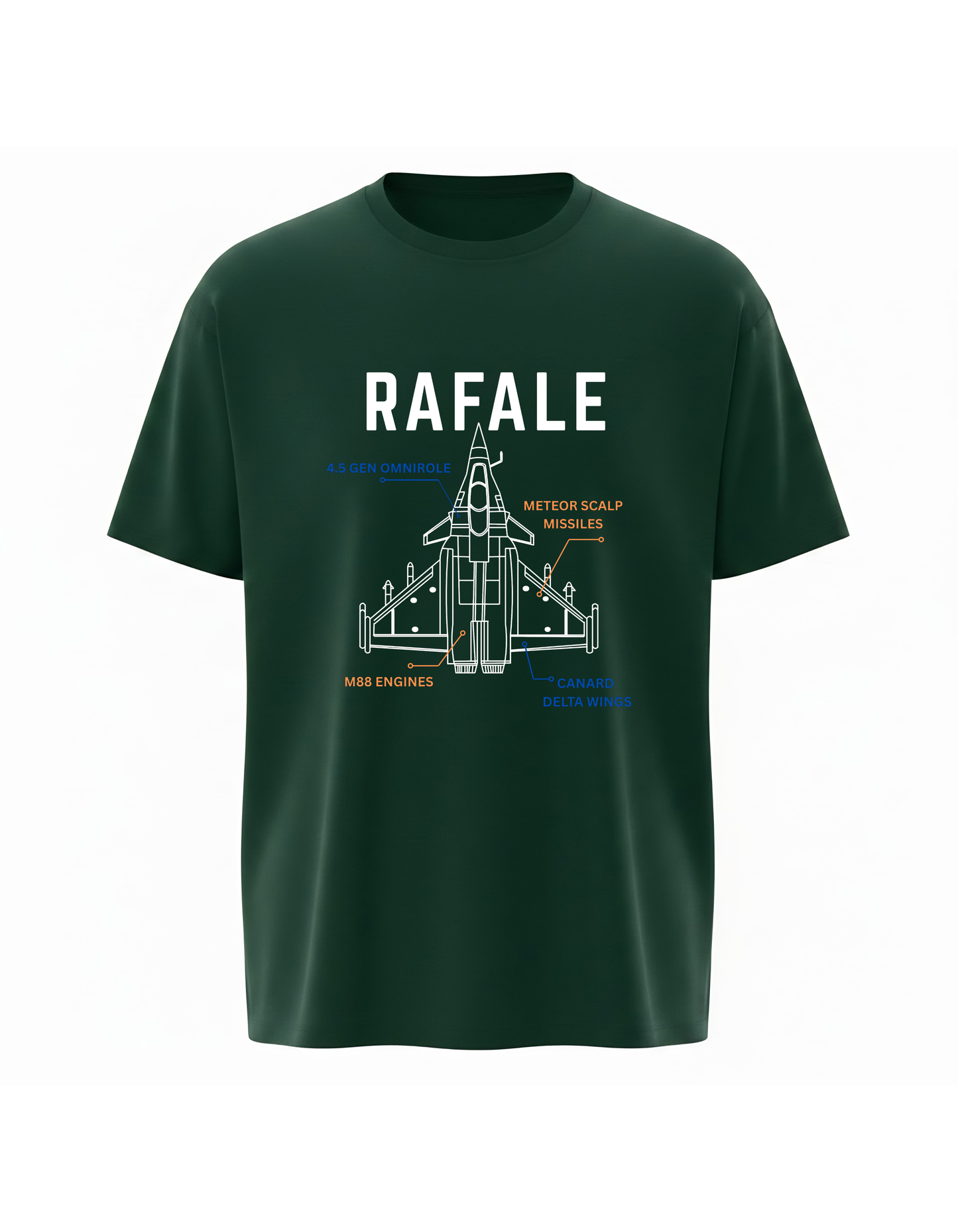 Rafale Fighter Jet Graphic Tee – Sky King Edition