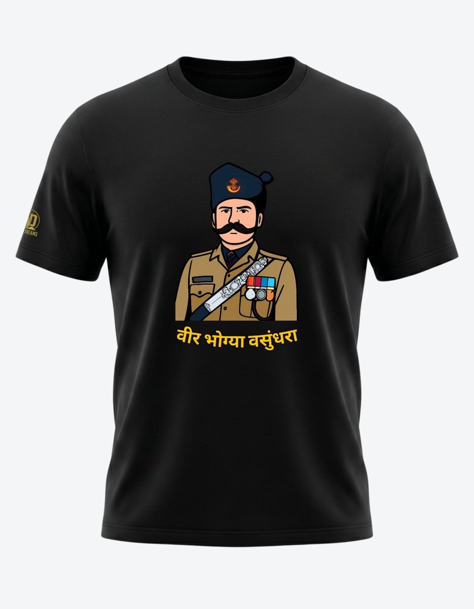 The Rajputana Rifles Tee — Veer Bhogya Vasundhara Edition - Olive Dreams