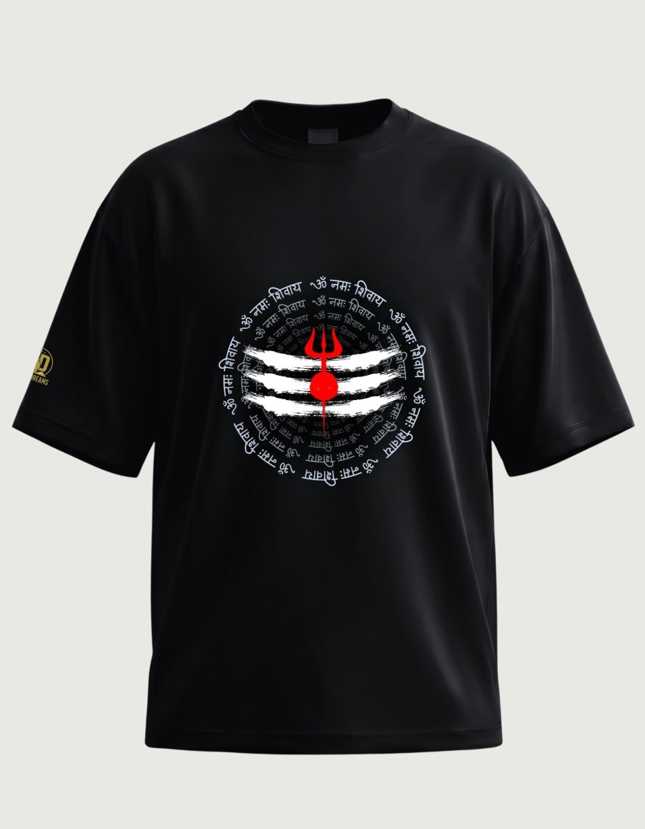 The Om Namah Shivaya Oversized Tee - Olive Dreams