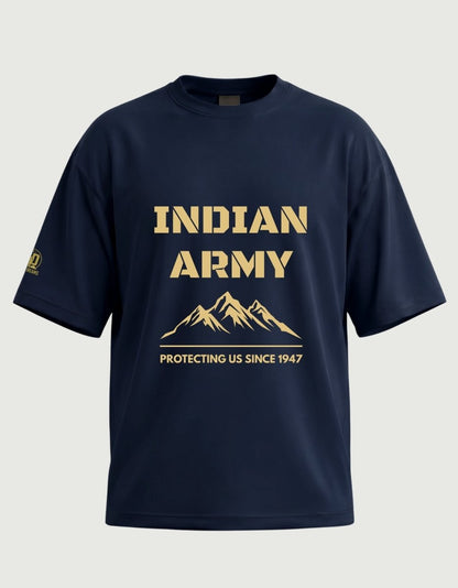 The Indian Army Oversized Tee - Olive Dreams
