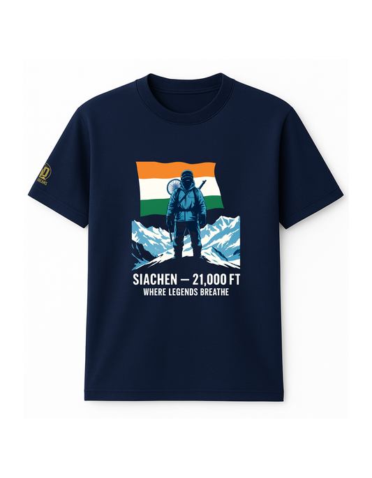 The Siachen Tee - 21,000 Ft Edition