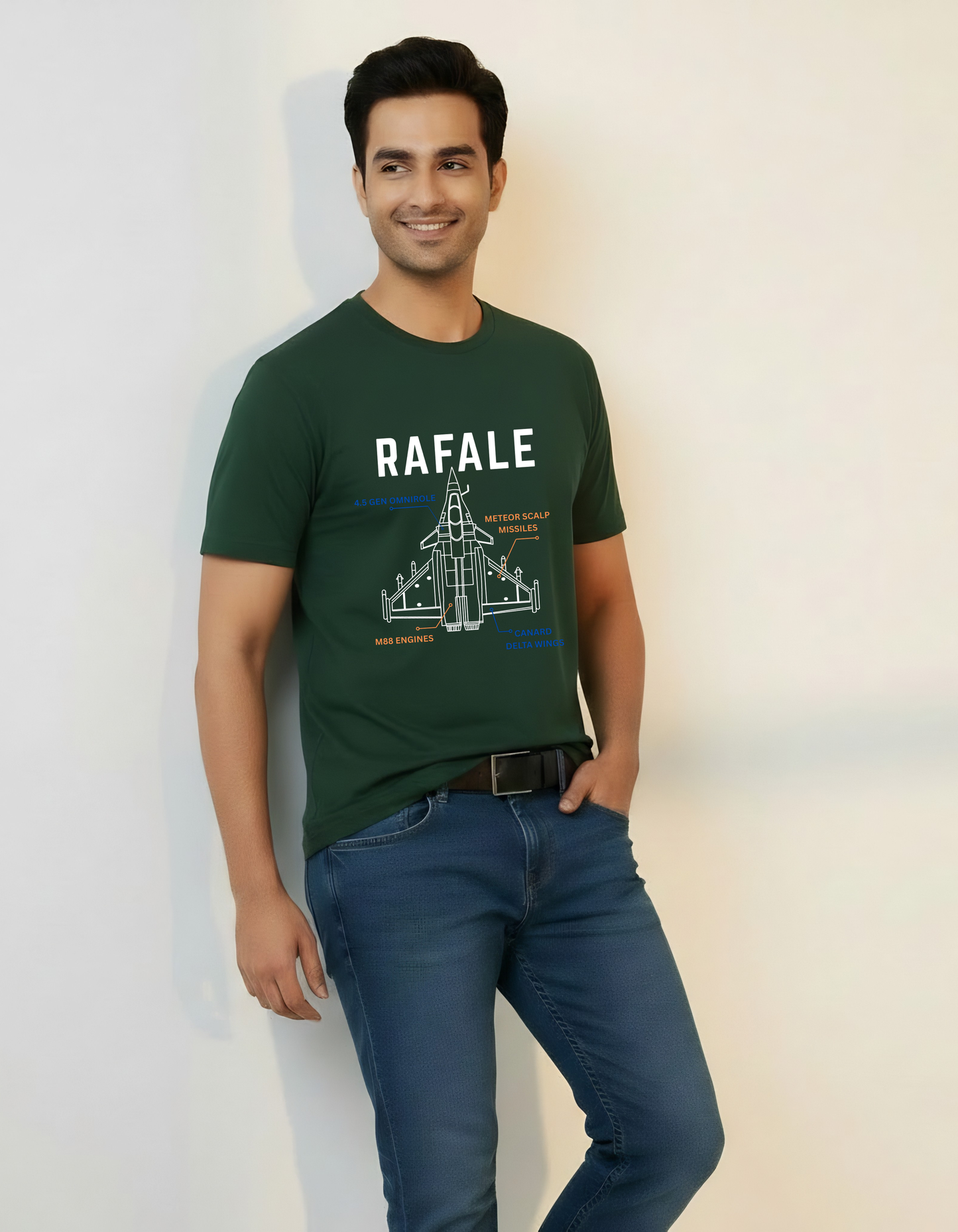 Rafale Fighter Jet Graphic Tee – Sky King Edition