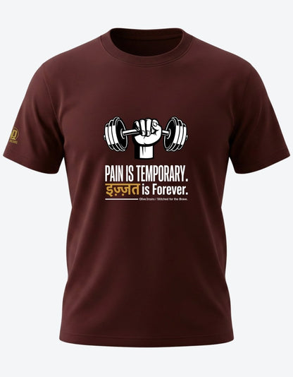 Pain is Temporary. इज़्ज़त is Forever Tee - Olive Dreams
