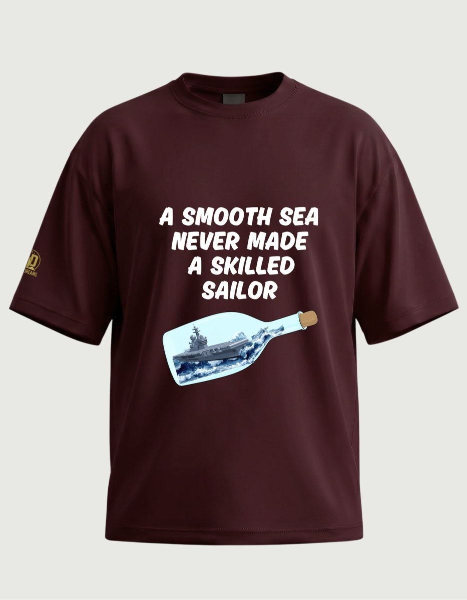 The Skilled Sailor Oversized Tee - Olive Dreams