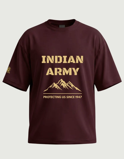 The Indian Army Oversized Tee - Olive Dreams