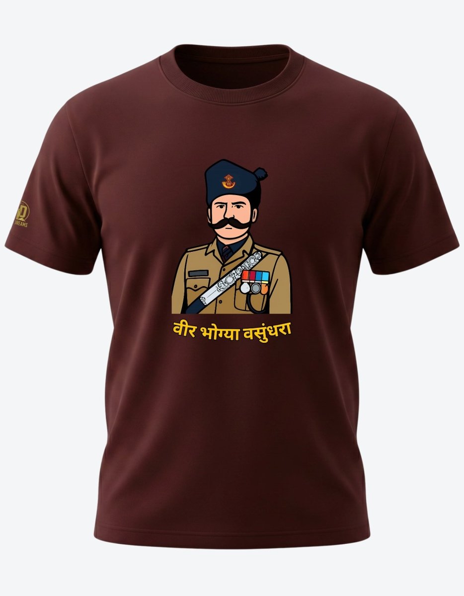 The Rajputana Rifles Tee — Veer Bhogya Vasundhara Edition - Olive Dreams