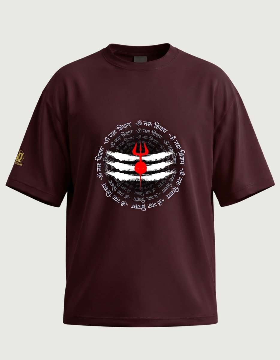 The Om Namah Shivaya Oversized Tee - Olive Dreams
