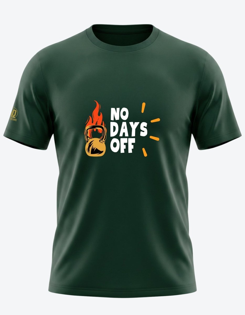 No Days Off Gym Tee - Olive Dreams