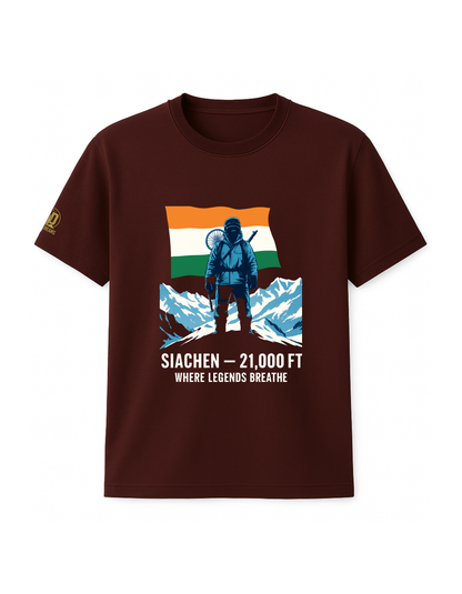 The Siachen Tee - 21,000 Ft Edition