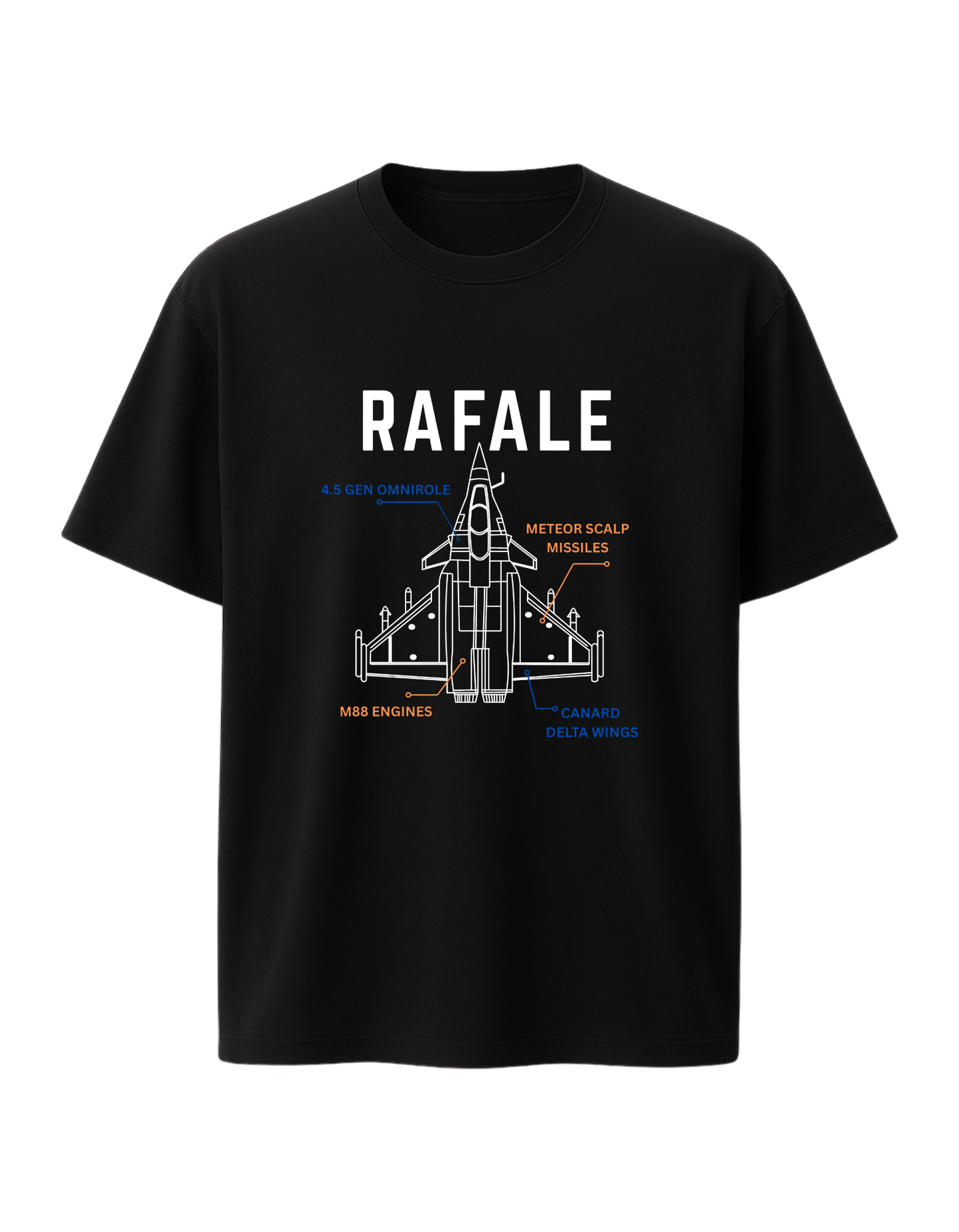 Rafale Fighter Jet Graphic Tee – Sky King Edition