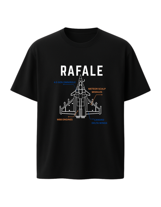 Rafale Fighter Jet Graphic Tee – Sky King Edition