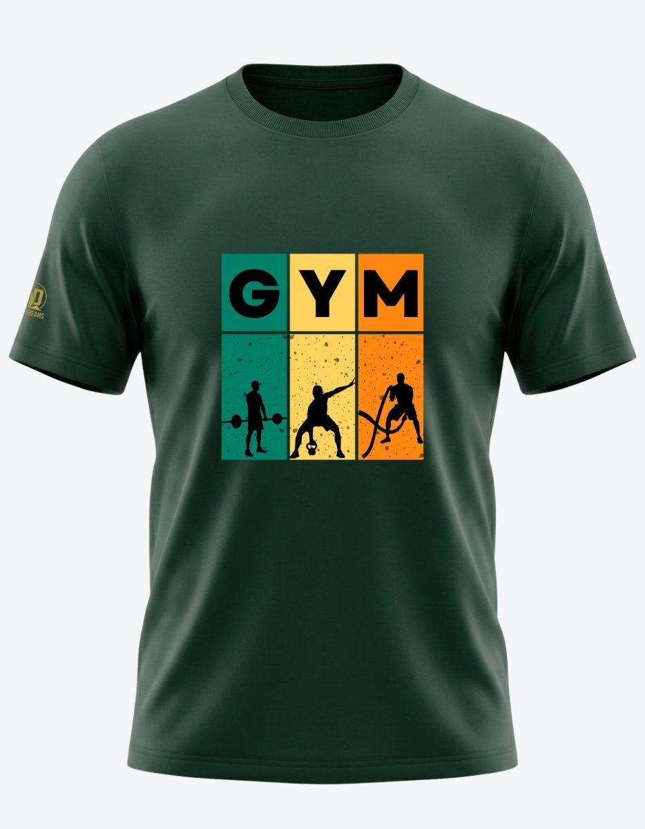 The Triple Grind Tee -Gym Edition - Olive Dreams