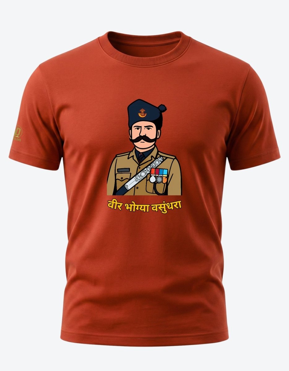The Rajputana Rifles Tee — Veer Bhogya Vasundhara Edition - Olive Dreams